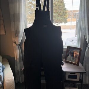 Alaska Outfitters 3XLT Tall Down Insulated Bib Overalls - Black - Full Zip